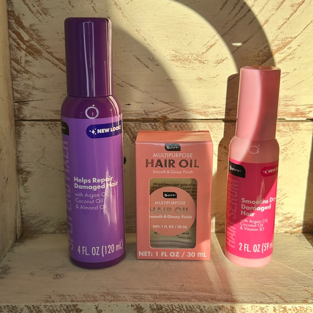 B. Pure Hair Care Set- 3 Piece Bundle
